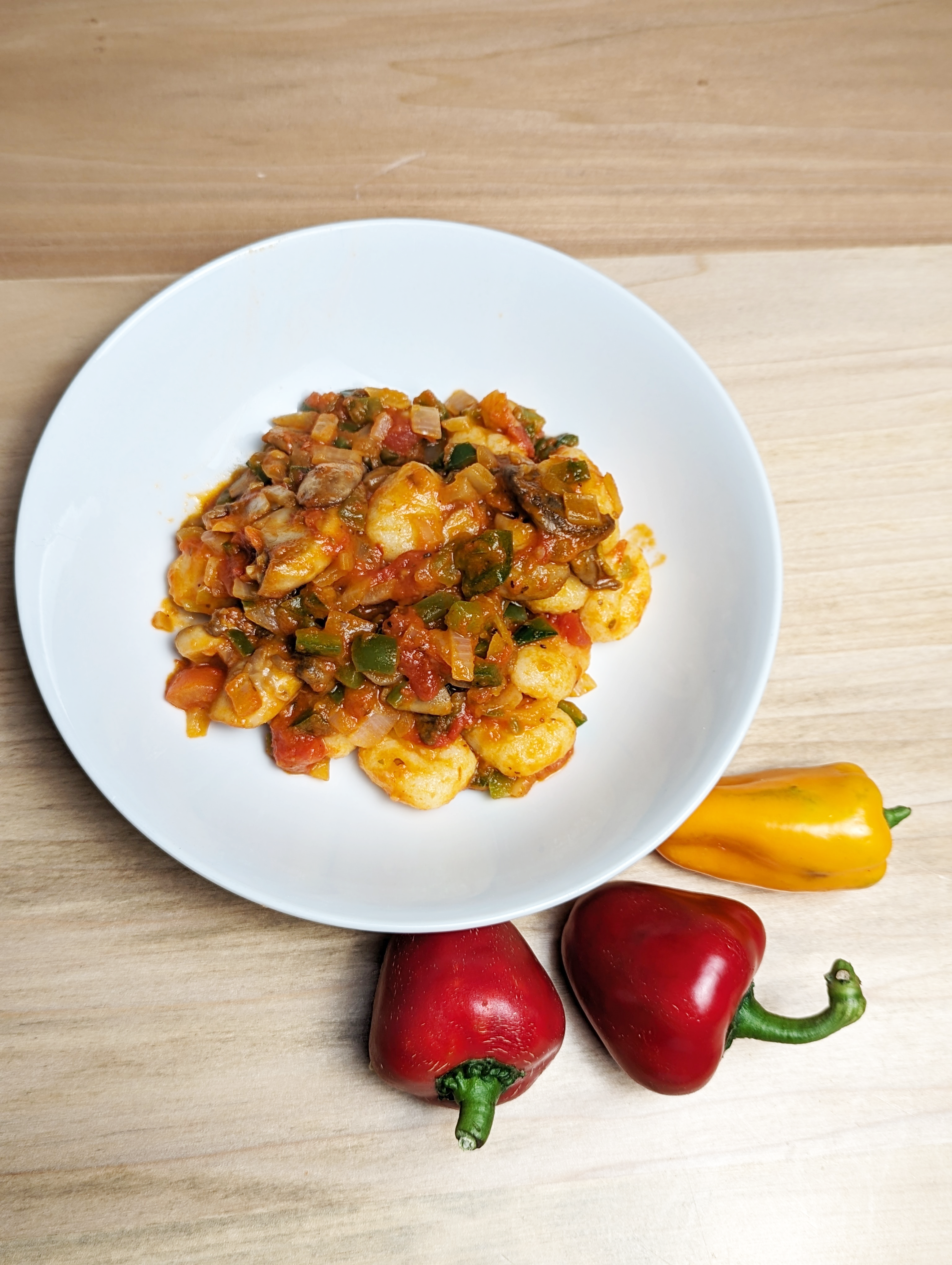 Dairy-Free Spicy Garden Medley Gnocchi