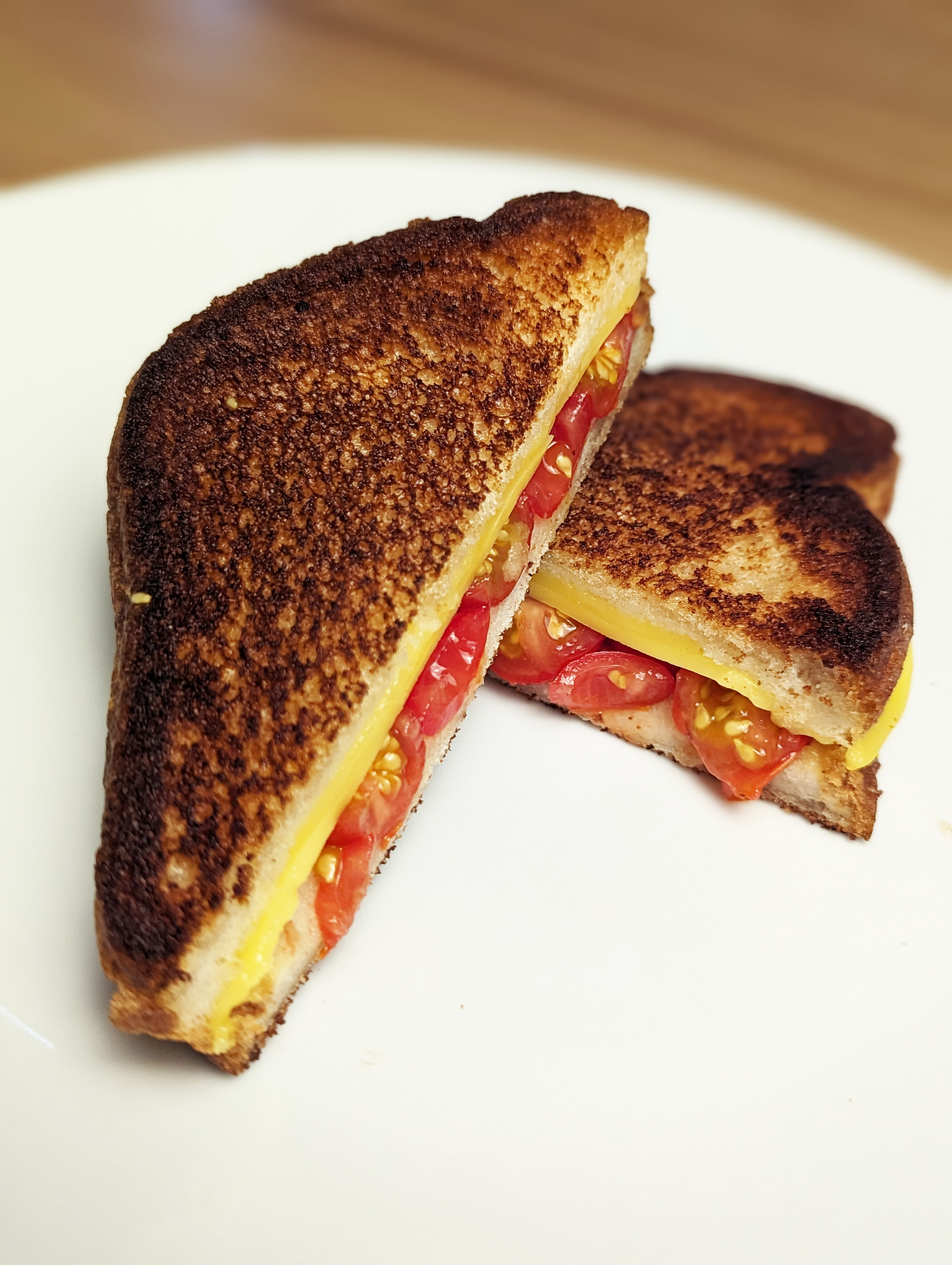 Easy and Simple Vegan Grilled Cheese and Tomato Sandwich