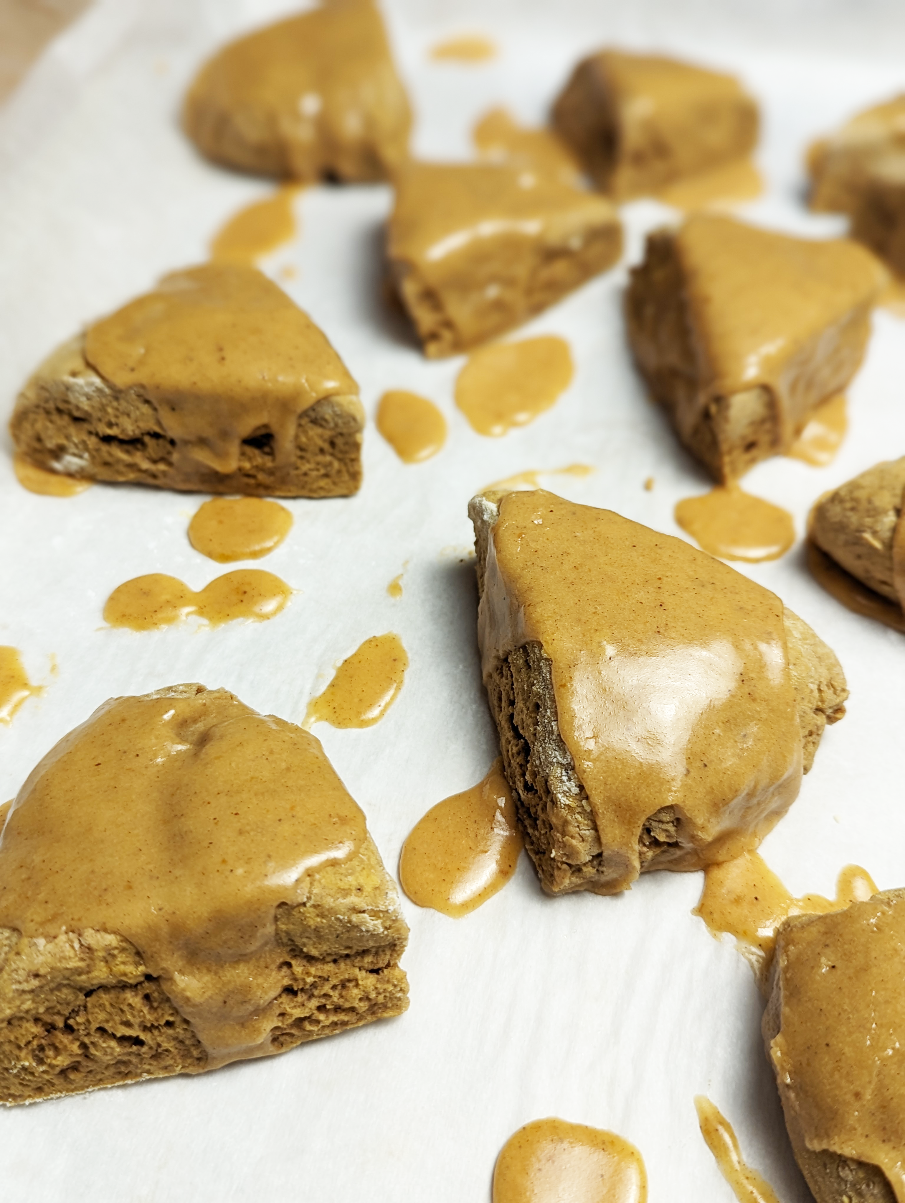 Dairy-Free Glazed Pumpkin Spice Scones